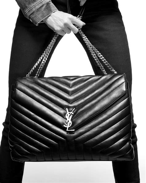 loulou large ysl shoulder bag in quilted leather|loulou small leather shoulder bag.